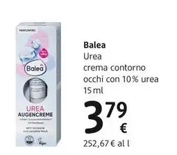 dm drogerie markt Balea Urea crema contorno occhi con 10% urea offerta