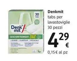 dm drogerie markt Denkmit tabs per lavastoviglie offerta