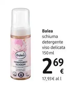 dm drogerie markt Balea schiuma detergente viso delicata offerta