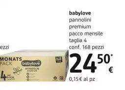 dm drogerie markt babylove pannolini premium pacco mensile offerta