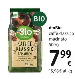 dm drogerie markt dmBio caffè classico macinato offerta