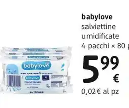 dm drogerie markt babylove salviettine umidificate offerta