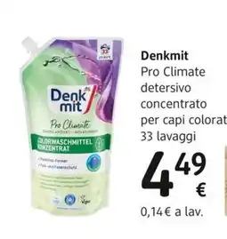 dm drogerie markt Denkmit Pro Climate detersivo concentrato per capi colorati offerta