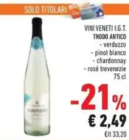 Conad Vini veneti i.g.t. trodo antico offerta