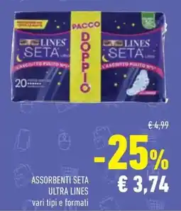 Conad Assorbenti seta ultra lines offerta