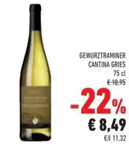 Conad Gewurztraminer cantina gries offerta
