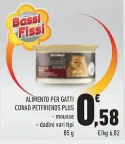 Conad Alimento per gatti CONAD PETFRIENDS PLUS offerta