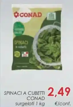 Conad Spinaci a cubetti CONAD offerta