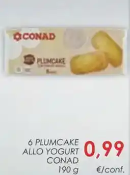Conad 6 plumcake allo yogurt CONAD offerta