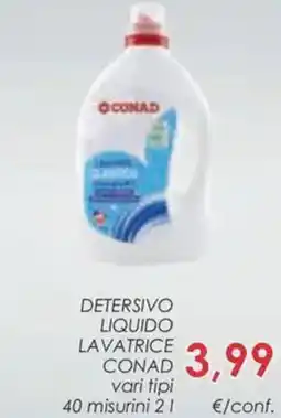 Conad Detersivo liquido lavatrice CONAD offerta