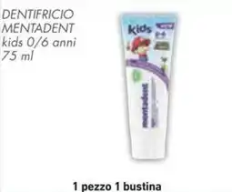 Conad Dentifricio mentadent kids 0/6 anni offerta