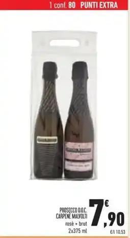 Conad Prosecco d.o.c. carpene malvolti rosè + brut offerta