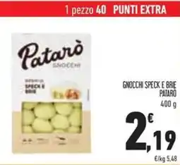 Conad Gnocchi speck e brie PATARO offerta