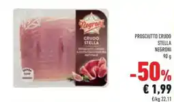 Conad Prosciutto crudo stella NEGRONI offerta