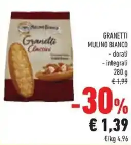Conad Granetti mulino bianco dorati, integrali offerta