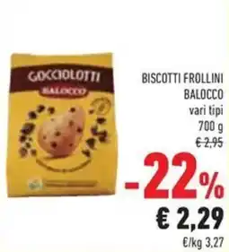 Conad Biscotti frollini BALOCCO offerta
