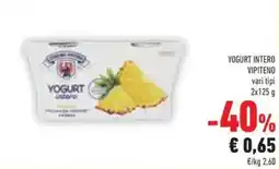 Conad Yogurt intero vipiteno offerta
