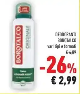 Conad Deodoranti BOROTALCO offerta