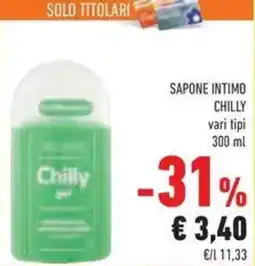 Conad Sapone intimo CHILLY offerta
