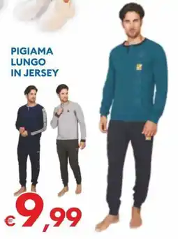 MD Discount Pigiama lungo in jersey offerta