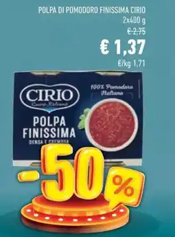 Conad Superstore Polpa di pomodoro finissima CIRIO offerta