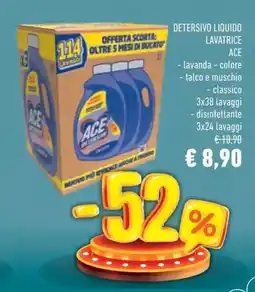 Conad Superstore Detersivo liquido lavatrice ACE offerta