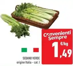 Conad Superstore Sedano verde offerta