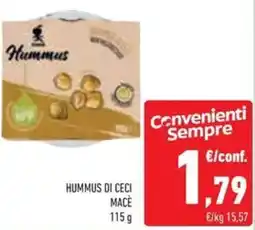 Conad Superstore Hummus di ceci macè offerta