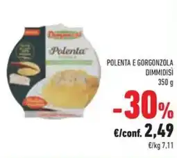 Conad Superstore Polenta e gorgonzola DIMMIDISÌ offerta
