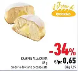 Conad Superstore Krapfen alla crema CONAD offerta
