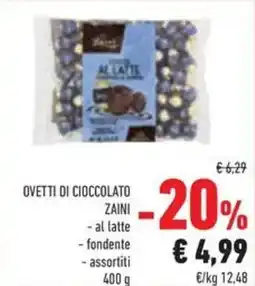 Conad Superstore Ovetti di cioccolato ZAINI offerta