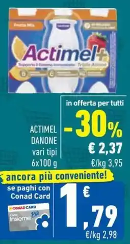 Conad Superstore Actimel DANONE offerta