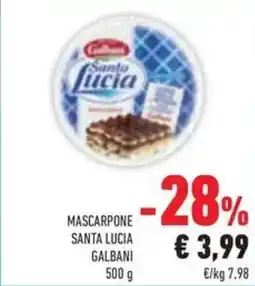 Conad Superstore Mascarpone santa lucia GALBANI offerta