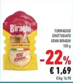 Conad Superstore Formaggio grattugiato GRAN BIRAGHI offerta