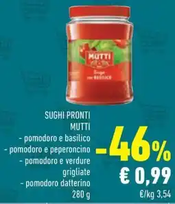 Conad Superstore Sughi pronti MUTTI offerta