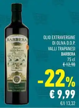 Conad Superstore Olio extravergine di oliva d.o.p. valli trapanesi BARBERA offerta