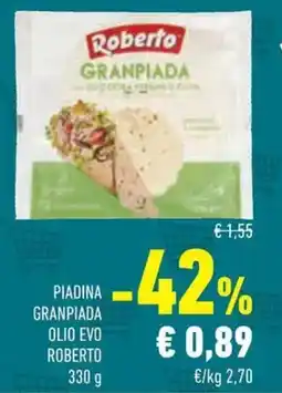Conad Superstore Piadina granpiada olio evo ROBERTO offerta