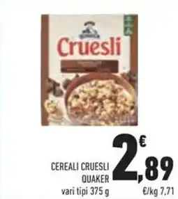Conad Superstore Cereali cruesli QUAKER offerta