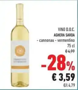 Conad Superstore Vino d.o.c. AGHERA SARDA offerta