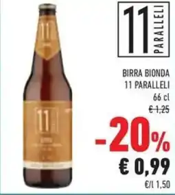 Conad Superstore Birra bionda 11 PARALLELI offerta