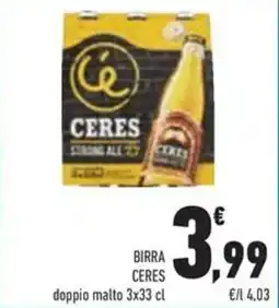 Conad Superstore Birra CERES offerta