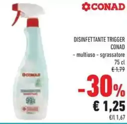 Conad Superstore Disinfettante trigger CONAD offerta