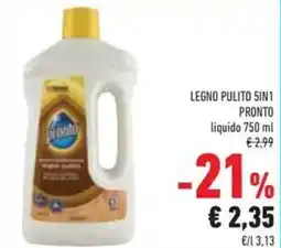 Conad Superstore Legno pulito 5in1 PRONTO liquido offerta