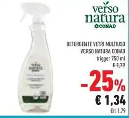 Conad Superstore Detergente vetri multiuso VERSO NATURA CONAD offerta
