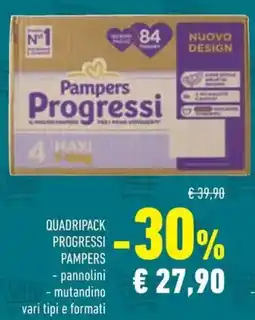 Conad Superstore Quadripack progressi PAMPERS offerta