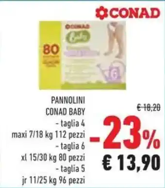 Conad Superstore Pannolini CONAD BABY offerta