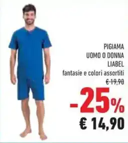 Conad Superstore Pigiama uomo o donna LIABEL offerta