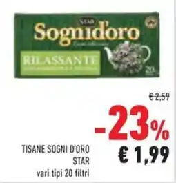 Conad Superstore Tisane sogni d'oro STAR offerta