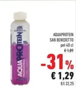 Conad Superstore Aquaprotein SAN BENEDETTO pet offerta