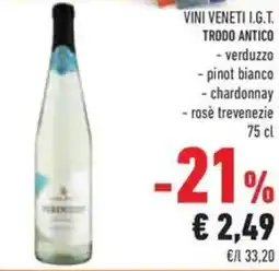Conad Superstore Vini veneti i.g.t. TRODO ANTICO offerta